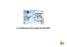 Aperçu - Cartes / Images - Kamishibai_le bonhomme de neige qui déraille - Page 1