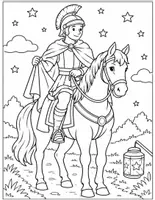 Vorschau - Mal- und Bastelvorlagen - Ausmalbilder - Sankt Martin & Laternenumzug - Deckblatt