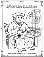 Vorschau - Arbeitsblätter - Martin Luther & Reformationstag - Ausmalen und Wertevermittlung - Deckblatt