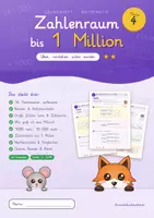 Vorschau - Arbeitsblätter - Übungsheft Klasse 4 – Zahlenraum 1 Million - Deckblatt