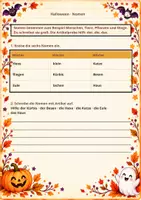 Vorschau - Arbeitsblätter - Halloween Nomen 3-fach differenziert - Seite 3