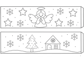 Vorschau - Mal- und Bastelvorlagen - Windlicht Prickelbild Bastelvorlage - Weihnachten für Kita und Grundschule - Seite 2