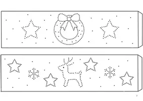 Vorschau - Mal- und Bastelvorlagen - Windlicht Prickelbild Bastelvorlage - Weihnachten für Kita und Grundschule - Seite 3