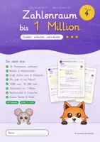 Vorschau - Arbeitsblätter - Übungsheft Fordern Klasse 4 – Zahlenraum 1 Million - Deckblatt