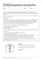 Vorschau - Spiele - Christmas Escape Room Englisch 3. Klasse mit Lösungen - Deckblatt