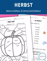 Vorschau - Arbeitsblätter - Herbst Spiele und Arbeitsblätter - Deckblatt