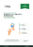 Vorschau - Stundenentwürfe - Biologie: Diabetes Typ 1 vs. Typ 2 - Klasse 9 - Deckblatt