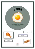 Vorschau - Präsentationen/Tafelbilder - Food - Flashcards- Englisch - Deckblatt
