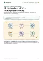 Vorschau - Unterrichtsreihen - ZP 10 Deutsch NRW: Probeprüfung | Modul 6 - Seite 1