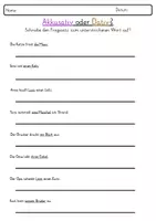 Vorschau - Arbeitsblätter - Arbeitsblätter Dativ Akkusativ Übung - Seite 2