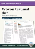 Vorschau - Stundenentwürfe - Wovon träumst du? PP/Ethik Kl. 5 · Komplettpaket - Seite 1
