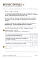 Vorschau - Arbeitsblätter - Einstieg Geschichte 2. Klasse: Zeitrechnung und Quellen - Deckblatt