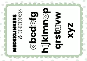 Voorbeeld - Wandplaten Spelling Taalkanjers (2026) Thema 1+2 - Pagina 1