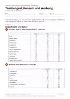 Vorschau - Arbeitsblätter - Taschengeld, Konsum und Werbung GWB 1. Klasse - Seite 3