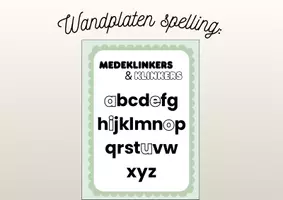 Voorbeeld - Wandplaten Spelling Taalkanjers (2026) Thema 1+2 - Voorblad