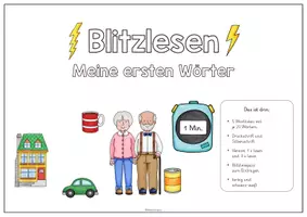 Vorschau - Spiele - Blitzlesen Erstleser Megapaket – differenzierte Lesetrainings-Sets | Wachsendes Paket | Leseförderung Klasse 1–4 - Seite 1