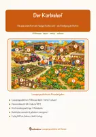 Vorschau - Arbeitsblätter - Der Kürbishof – Lesespurgeschichte mit Rätselaufgaben (Klasse 3) - Seite 1