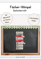 Vorschau - Unterrichtsreihen - Materialpaket: Fach- und Themenwimpel - Seite 1