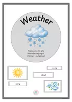 Vorschau - Präsentationen/Tafelbilder - Weather - Flashcards - Englisch - Deckblatt