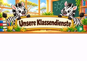 Vorschau - Anderer Materialtyp - Klassendienste der Zebraklasse - Klassentier Zebra - Seite 1