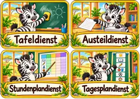 Vorschau - Anderer Materialtyp - Klassendienste der Zebraklasse - Klassentier Zebra - Seite 2