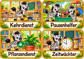 Vorschau - Anderer Materialtyp - Klassendienste der Zebraklasse - Klassentier Zebra - Seite 3