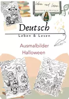Vorschau - Mal- und Bastelvorlagen - Ausmalbilder Halloween - Deckblatt