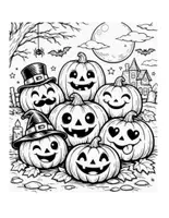 Vorschau - Mal- und Bastelvorlagen - Ausmalbilder Halloween - Seite 3