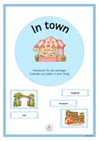 Vorschau - Präsentationen/Tafelbilder - In town - Flashcards - Englisch - Deckblatt