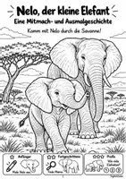 Vorschau - Arbeitsblätter - Nelo, der kleine Elefant – Mitmach- und Ausmalgeschichte - Deckblatt