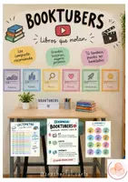 Vista previa - Hojas de trabajo - Booktubers + lectómetro - Animación a la lectura - Portada