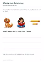 Vorschau - Arbeitsblätter - Wortarten Klasse 2 - Seite 2