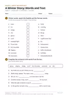 Vorschau - Arbeitsblätter - Winter Story Englisch 2. Klasse Lesetext Simple Past - Seite 1