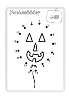 Vorschau - Mal- und Bastelvorlagen - Halloween-Punktebilder – Zahlen verbinden und Halloween-Motive entdecken | 1./2. Klasse - Seite 2