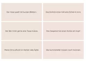 Vorschau - Aufgabenkarten - Schüttelsätze - Herbst (2fach-differenziert) - Seite 3