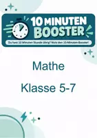 Vorschau - Unterrichtsreihen - 10-Minuten-Booster Mathe Klasse 5–7 | 50 schnelle Übungen ohne Vorbereitung - Deckblatt