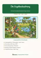 Vorschau - Arbeitsblätter - Die Vogelbeobachtung – Lesespurgeschichte mit Rätselaufgaben (Klasse 4) - Seite 1