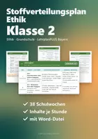 Vorschau - Lehrpläne/Lehrermaterial - Stoffverteilungsplan Ethik Klasse 2 Grundschule – Jahresplanung Bayern LehrplanPLUS | mit Word-Datei - Seite 1