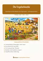 Vorschau - Arbeitsblätter - Die Vogelscheuche – Lesespurgeschichte mit Rätselaufgaben (Klasse 3) - Seite 1