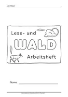 Vorschau - Arbeitsblätter - Arbeitsblätter Wald Leseheft über Waldtiere und Bäume - Seite 1