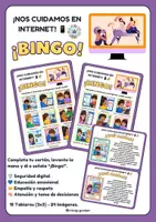 Vista previa - Juegos / Gamificación - Bingo Ciberbullying (Nos cuidamos en Internet) - Portada