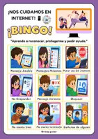 Vista previa - Juegos / Gamificación - Bingo Ciberbullying (Nos cuidamos en Internet) - página 1