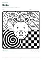 Vorschau - Arbeitsblätter - Weihnachts-Pop-Art-Ausmalbilder - Seite 2