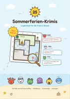 Vorschau - Arbeitsblätter - Sommer: 25 Krimi-Logikrätsel, Klasse 4-6 - Deckblatt