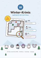 Vorschau - Arbeitsblätter - Winter: 25 Krimi-Logikrätsel, Klasse 4-6 - Deckblatt