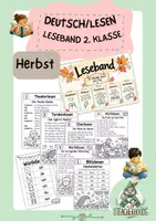 Vorschau - Arbeitsblätter - Leseband 2. Klasse 📖 🍂 - Deckblatt