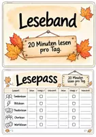 Vorschau - Arbeitsblätter - Leseband 2. Klasse 📖 🍂 - Seite 1