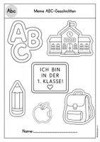 Vorschau - Arbeitsblätter - ABC Vorlesegeschichten für jeden Buchstaben & Malvorlage - Deckblatt