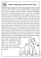 Vorschau - Arbeitsblätter - ABC Vorlesegeschichten für jeden Buchstaben & Malvorlage - Seite 1