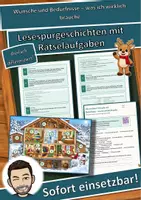 Vorschau - Arbeitsblätter - Wünsche und Bedürfnisse – was ich wirklich brauche – Lesespurgeschichte mit Rätselaufgaben (Klasse 1) - Deckblatt